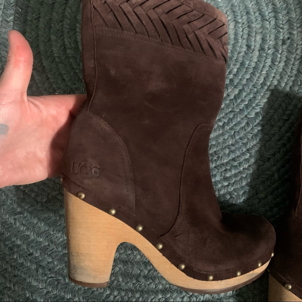UGG brown suede boots 8 - Picture 4 of 9